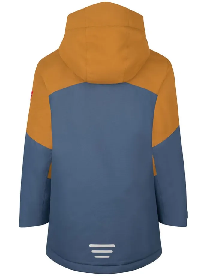 Ski-/ Snowboardjacke "Kongsberg" in Hellbraun/ Blau