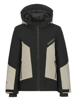 Ski-/ Snowboardjacke "Langdon" in Schwarz/ Beige