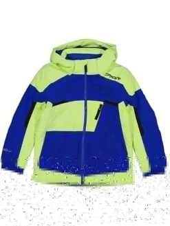 Ski-/ Snowboardjacke "Leader" in Grün/ Blau