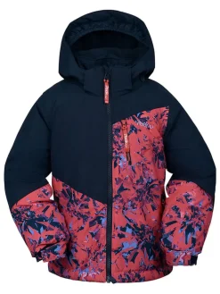 Ski-/ Snowboardjacke "Lotus" in Dunkelblau/ Pink