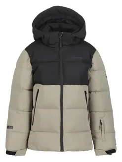 Ski-/ Snowboardjacke "Louin" in Taupe/ Schwarz