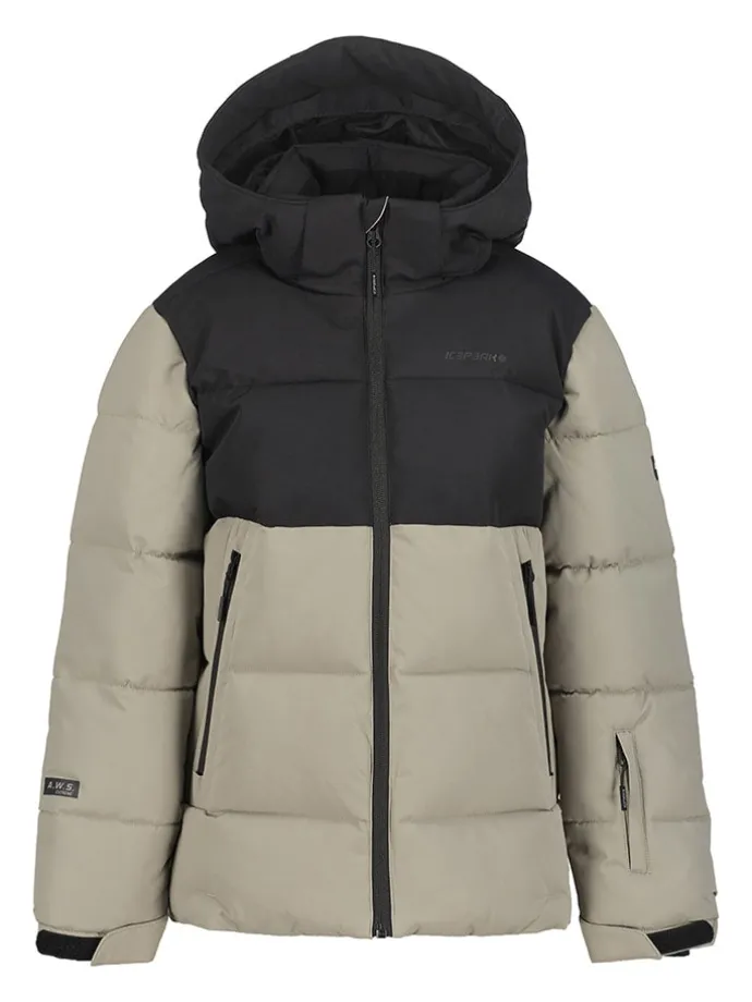 Ski-/ Snowboardjacke "Louin" in Taupe/ Schwarz