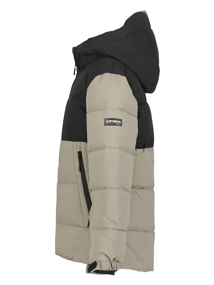 Ski-/ Snowboardjacke "Louin" in Taupe/ Schwarz