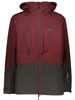 Ski-/ Snowboardjacke "Track" in Rot/ Schwarz
