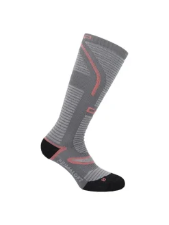 Ski-/ Snowboardsocken in Grau/ Rosa