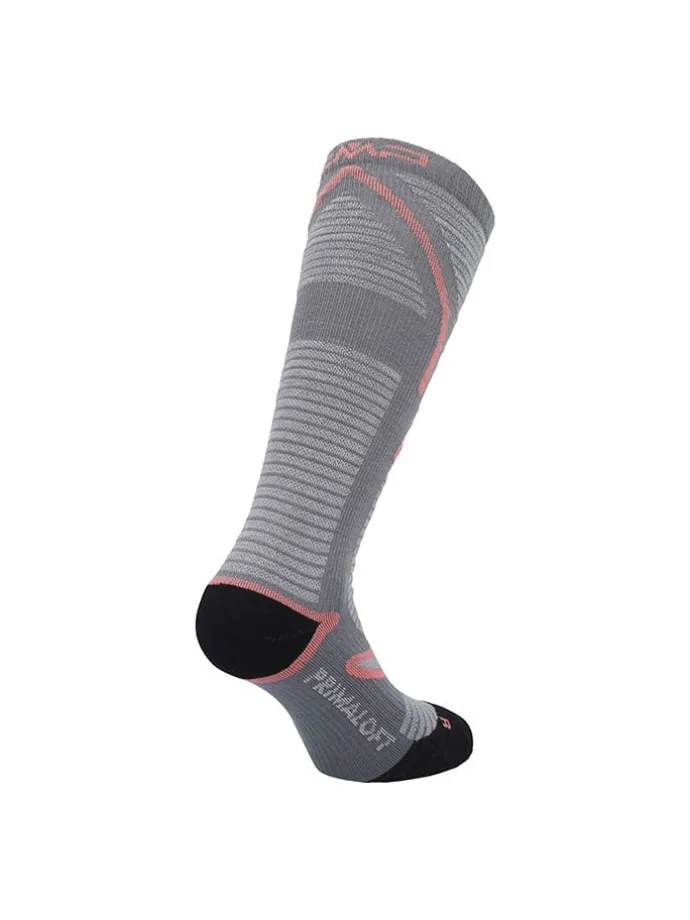 Ski-/ Snowboardsocken in Grau/ Rosa