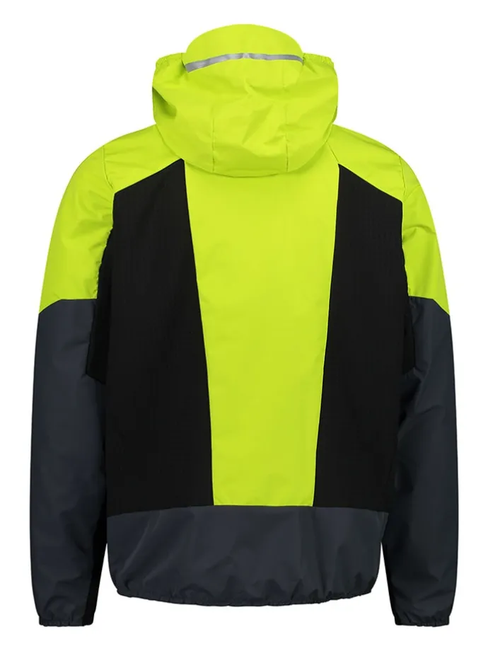 Skijacke in Grau/ Limette/ Schwarz