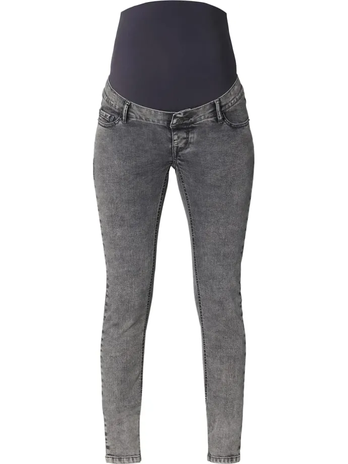 Skinny Umstandsjeans Avi in Grey Denim