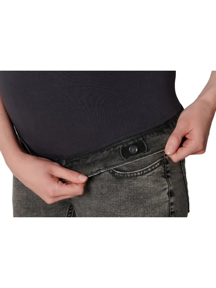 Skinny Umstandsjeans Avi in Grey Denim