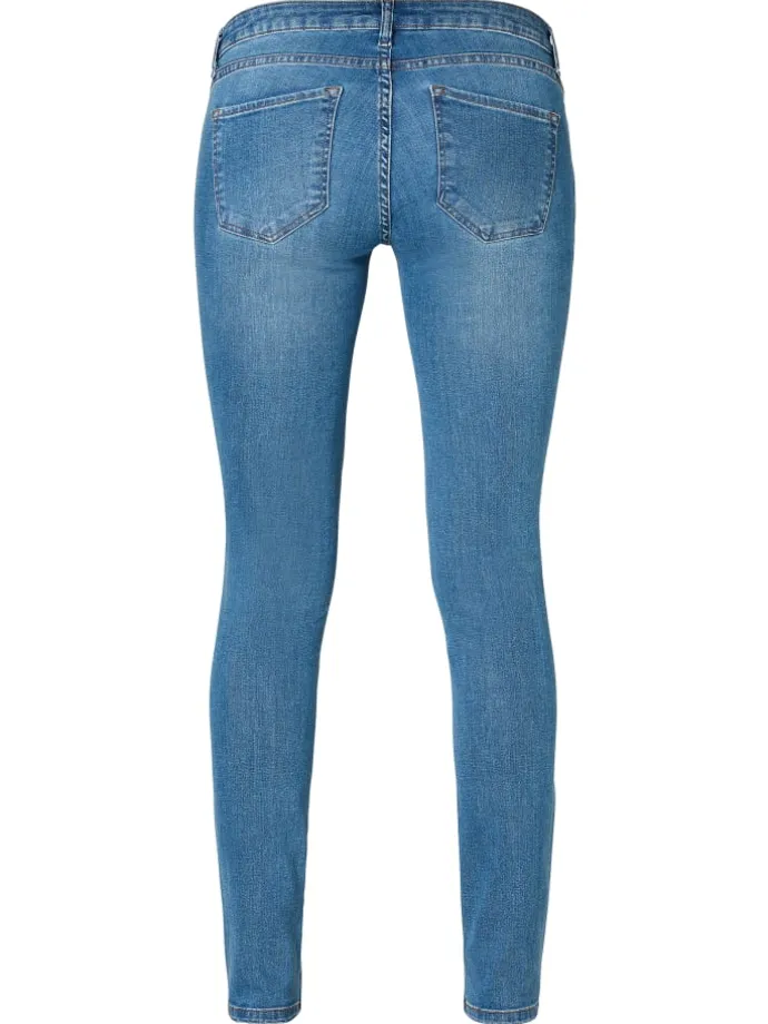 Skinny Umstandsjeans Avi in Mid Blue Denim
