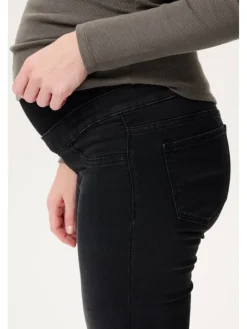 Skinny Umstandsjeans Avi in Black Denim