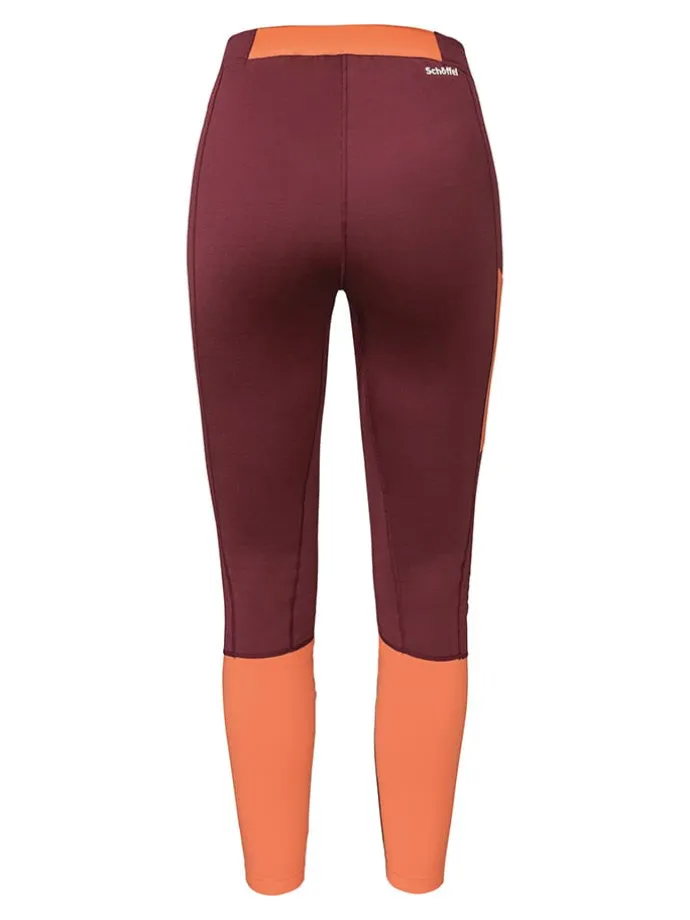 Skitourenleggings "Rosskogel" in Rot/ Orange