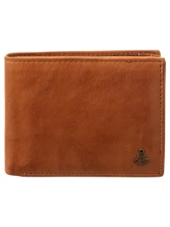 SL.14530 wallet style Kairos Geldbörse Leder Querformat in cognac