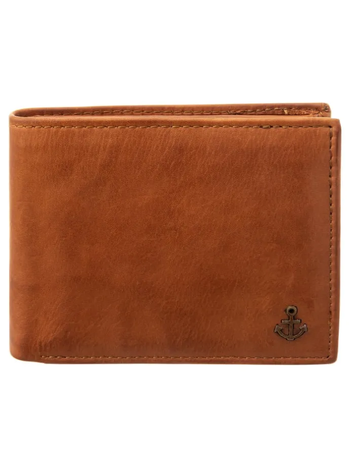 SL.14530 wallet style Kairos Geldbörse Leder Querformat in cognac