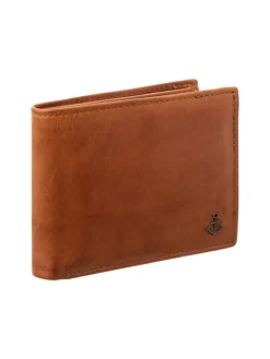 SL.14530 wallet style Kairos Geldbörse Leder Querformat in cognac