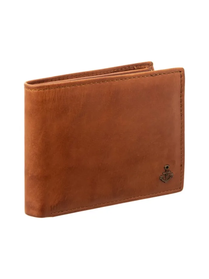 SL.14530 wallet style Kairos Geldbörse Leder Querformat in cognac
