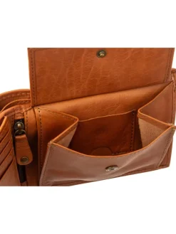 SL.14530 wallet style Kairos Geldbörse Leder Querformat in cognac