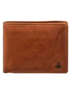 SL.14531 wallet style Lorenzo Geldbörse Leder Querformat in cognac