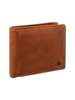 SL.14531 wallet style Lorenzo Geldbörse Leder Querformat in cognac