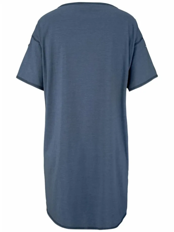 Sleepshirt in jeans-meliert