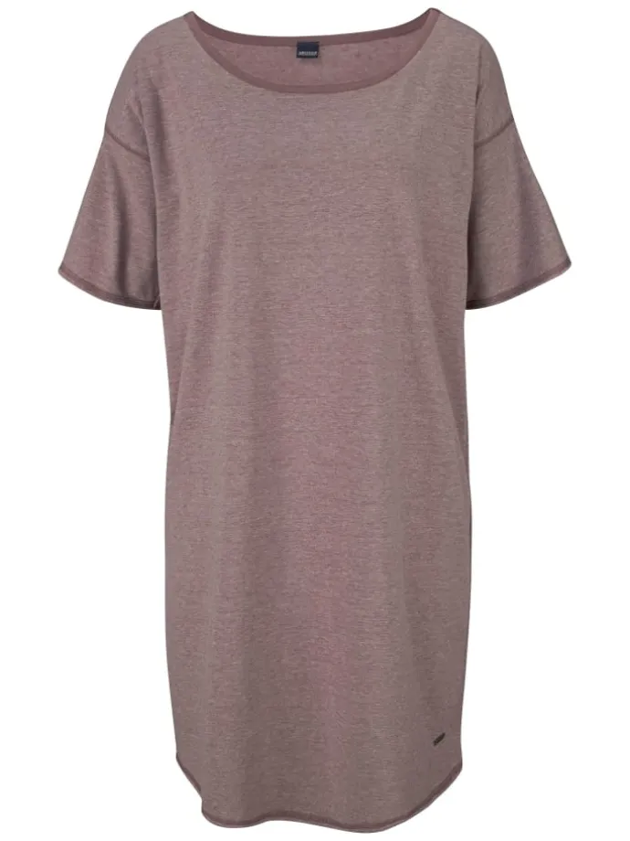Sleepshirt in mauve-meliert