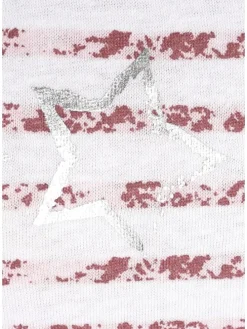 Sleepshirt in pink-rot-gestreift