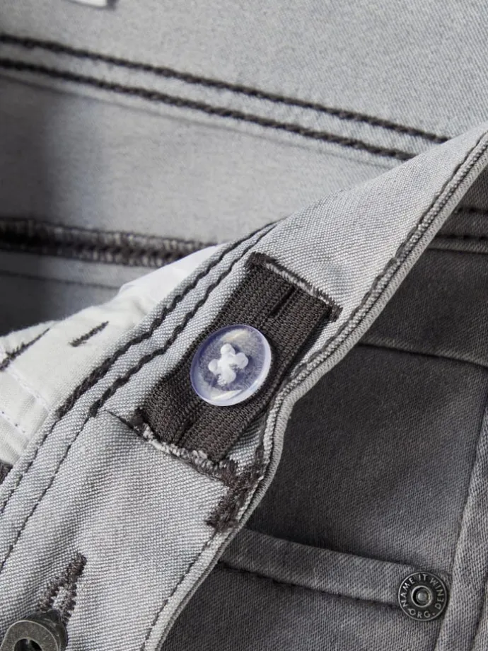 Slim Fit Denim Jeans NKMSILAS in Hellgrau