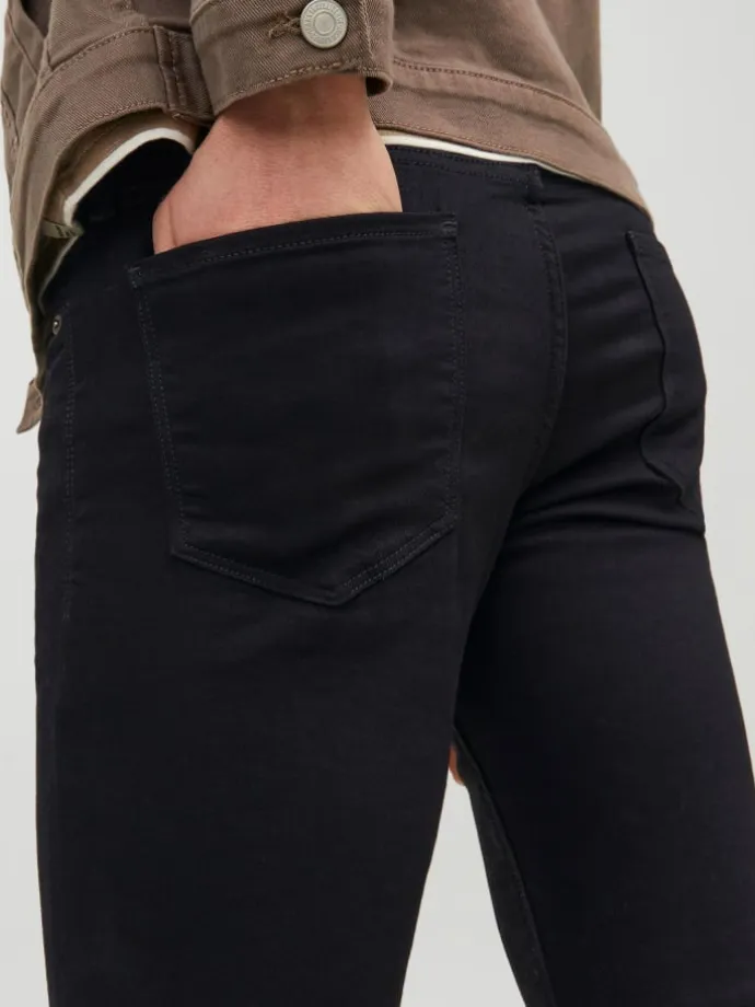 Slim Fit Skinny Jeans JJIGLENN JJFELIX in Schwarz