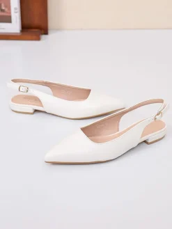 Sling-Ballerinas in Weiß