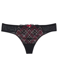 Slip "Aberdine Diamond" in Schwarz/ Bunt