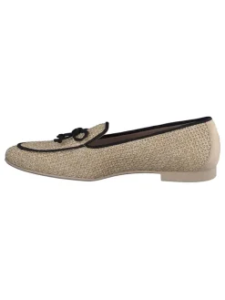 Slipper  in Beige/ Schwarz