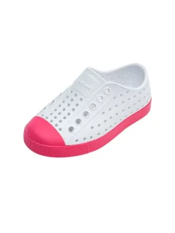 Slipper in Pink/ Weiß