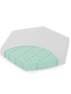Sämann Babymatratze für Laufgitter 6-eckig CLOUD SleepPlus