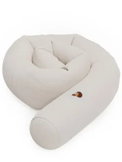 Sämann Nestchenschlange Cozy "Hungry Hedgehog, Sand" 190 cm Bettschlange