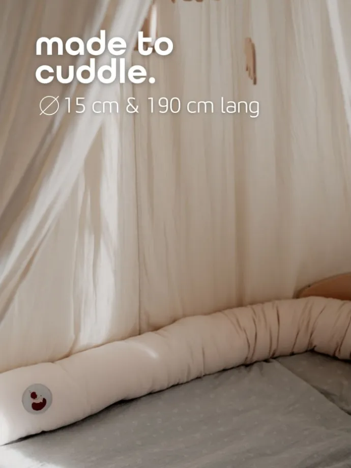 Sämann Nestchenschlange Cozy "Hungry Hedgehog, Sand" 190 cm Bettschlange
