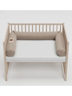 Sämann Nestchenschlange Cozy "Cute Tiger Simply Taupe" 190 cm Bettschlange