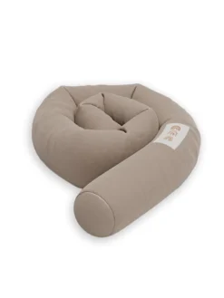 Sämann Nestchenschlange Cozy "Magical Rainbow Simply Taupe" 190 cm Bettschlange