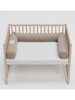 Sämann Nestchenschlange Cozy "Magical Rainbow Simply Taupe" 190 cm Bettschlange