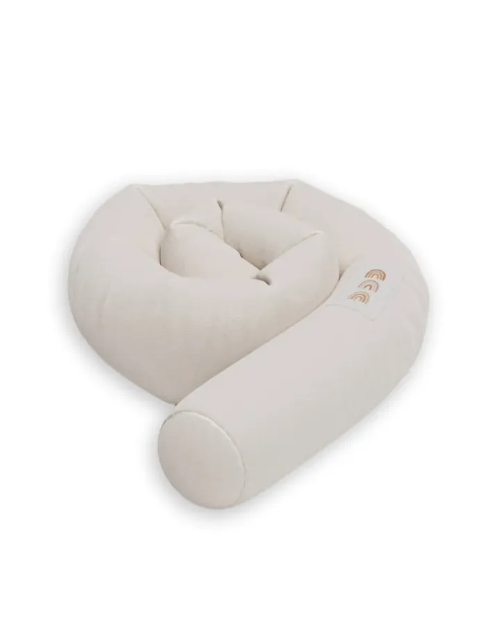 Sämann Nestchenschlange Cozy "Magical Rainbow Coconut Milk" 190 cm Bettschlange