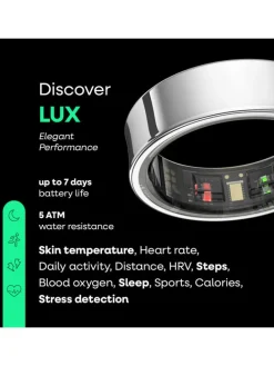 Smart-Ring "Elite LUX" in Schwarz