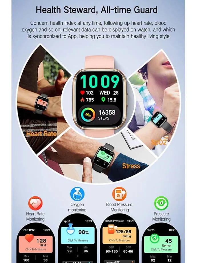 Smartwatch in Schwarz