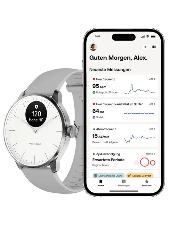 Smartwatch "ScanWatch Light" in Grau/ Silber