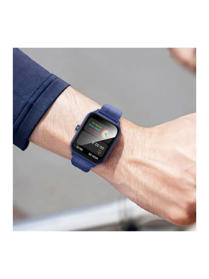 Smartwatch Y27 Bluetooth Uhr mit Anrufen Blau