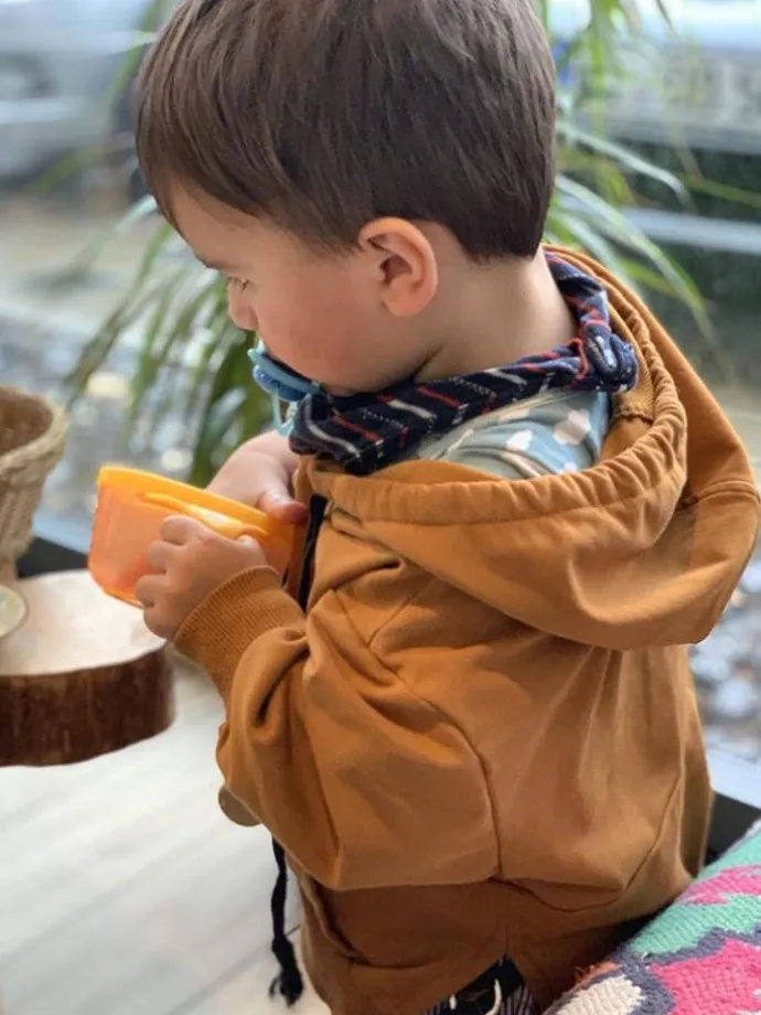 Snackbox für unterwegs orange