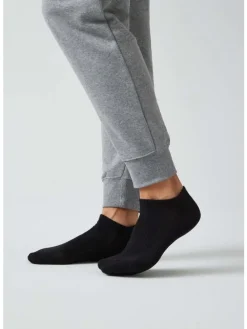 Sneaker Socken aus Bio-Baumwolle 6 Paar in Schwarz