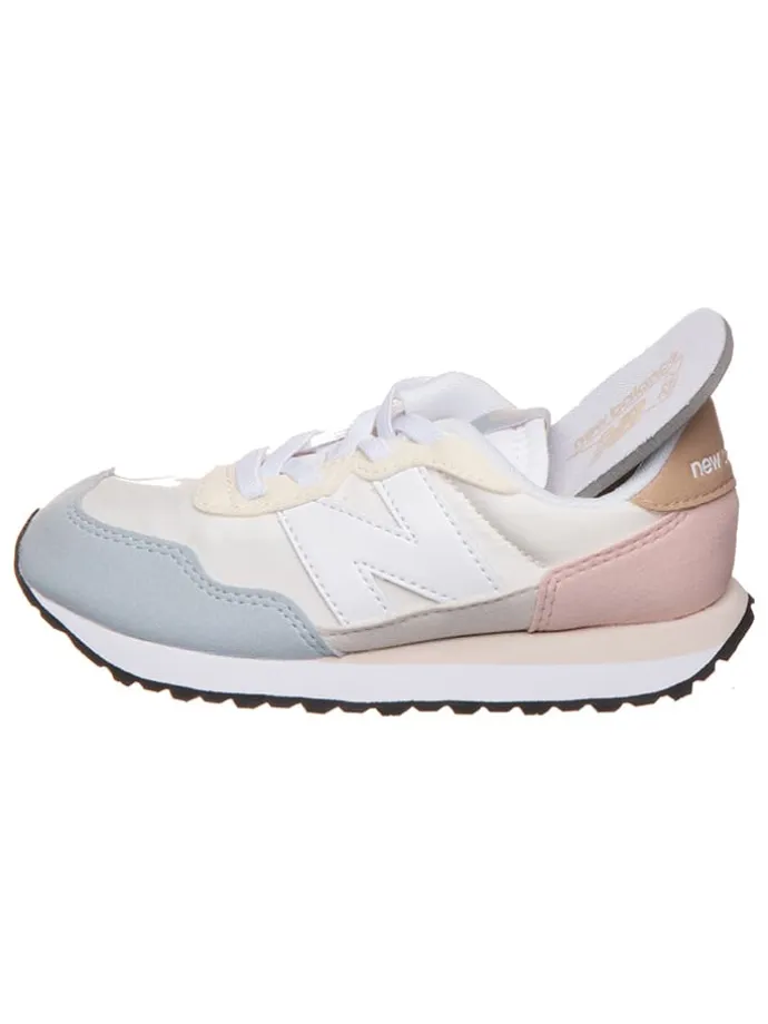 Sneakers "237" in Creme/ Rosa/ Hellblau