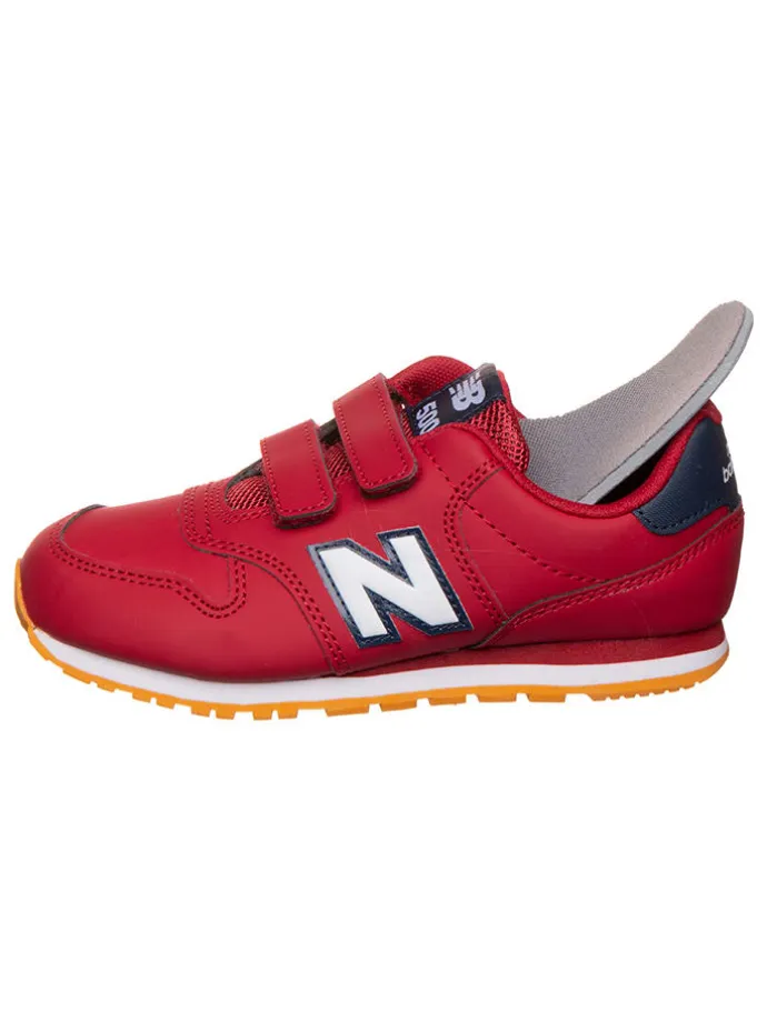 Sneakers "500B" in Braun/ Rot