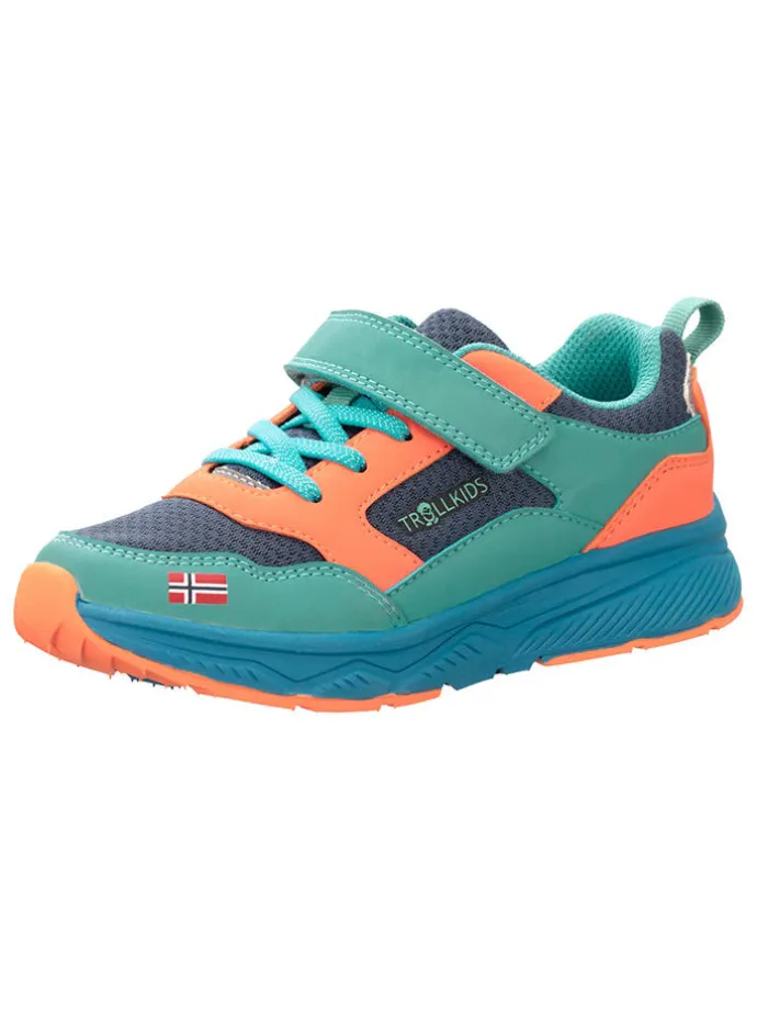 Sneakers "Haugesund" in Grün/ Orange