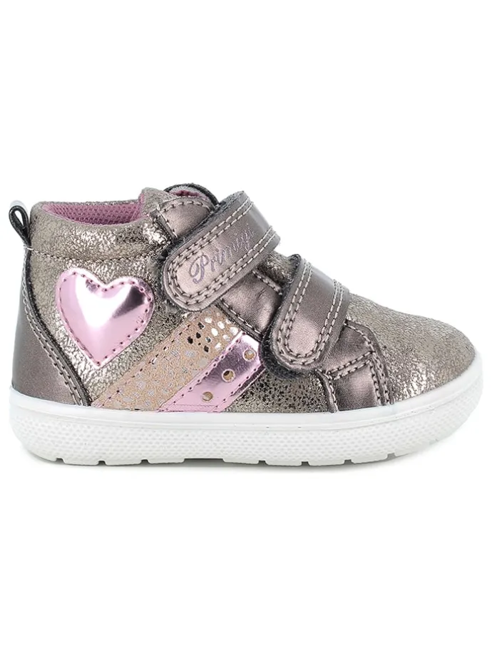 Sneakers in Gold/ Rosa
