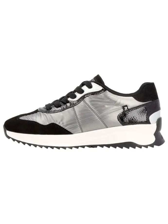 Sneakers in Schwarz/ Silber